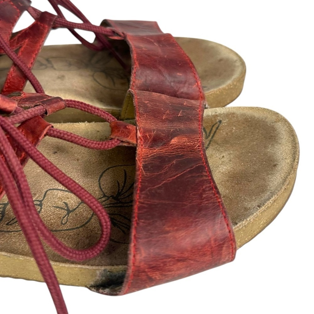 Josef Seibel Tonga Burgundy Red Sandal Size 40 - Picture 8 of 10